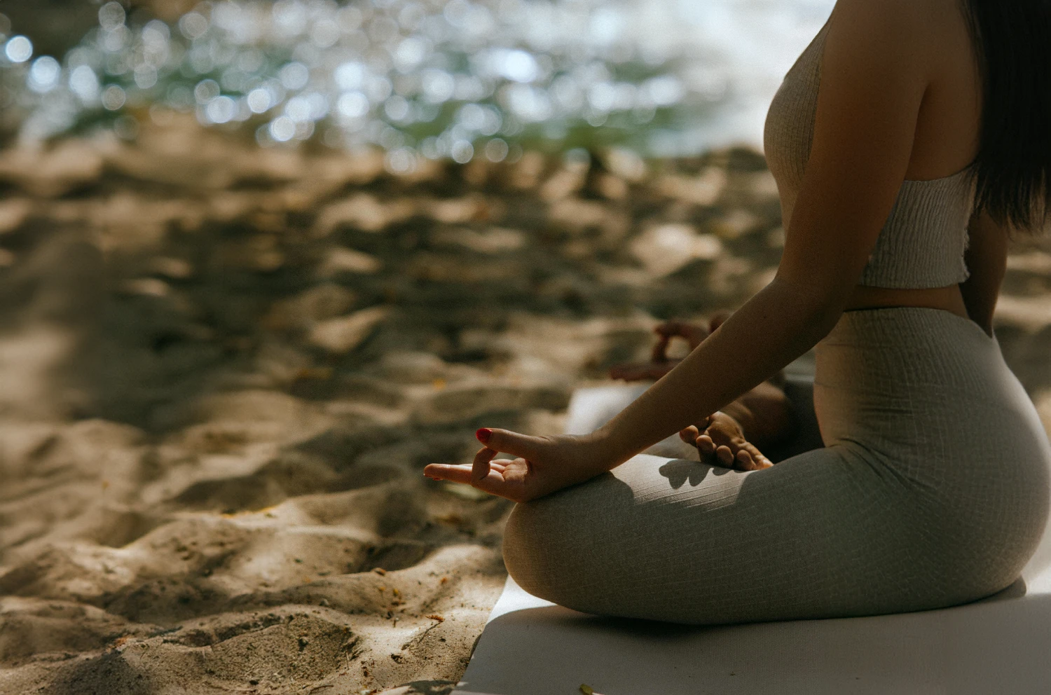 morning yoga by the banjar